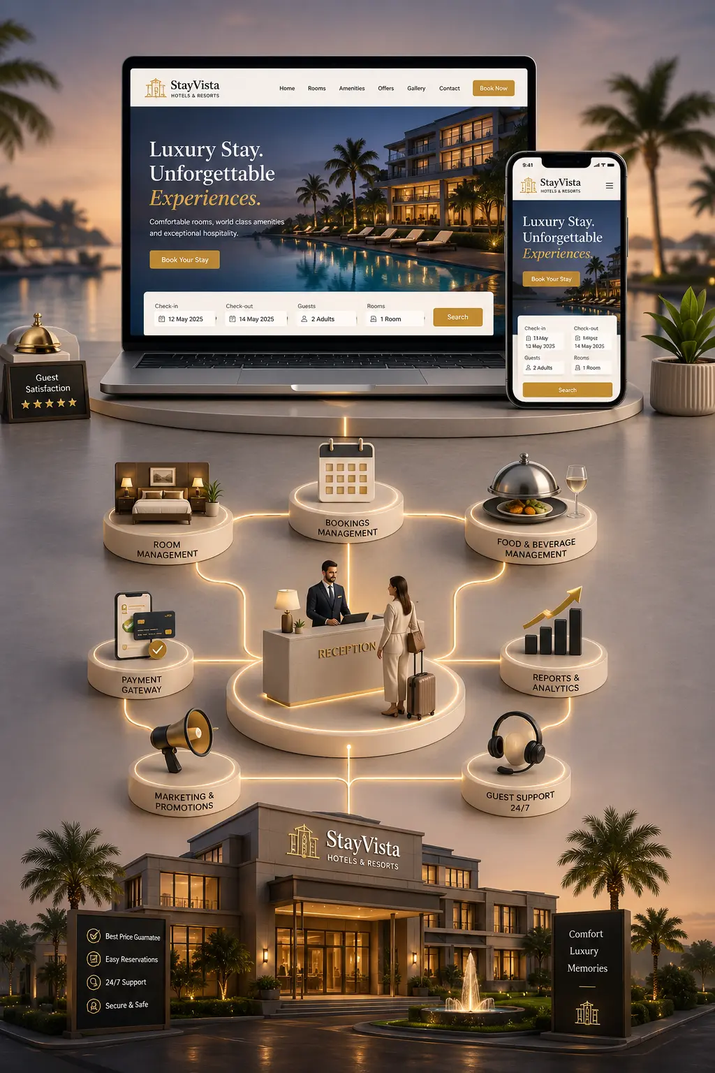 Hotel losing direct bookings due to an outdated hotel website