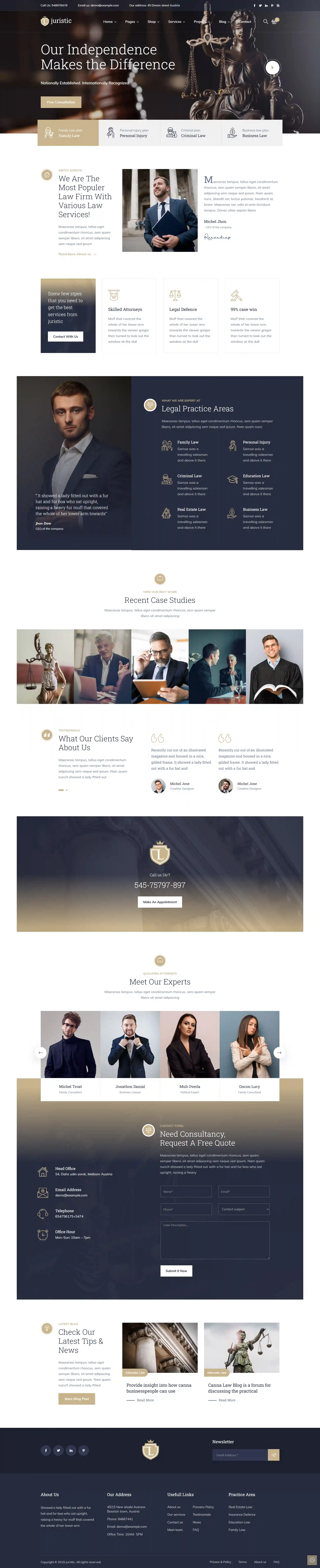 Law Firm Website for Noida law firm website portfolio